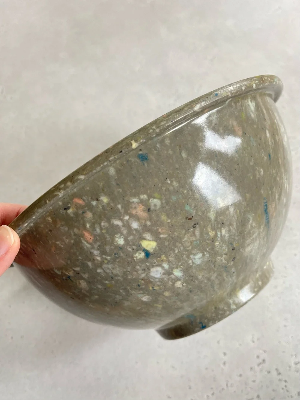 Texas Ware Gray Confetti Melamine Mixing Bowl 118